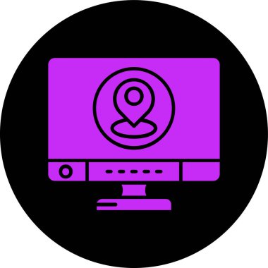 seo modern simgesinin vektör illüstrasyonu