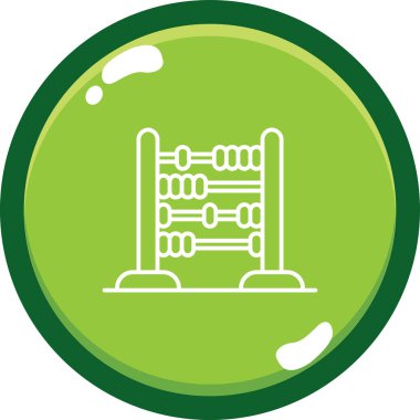 Yeşil bir binanın vektör illüstrasyonu