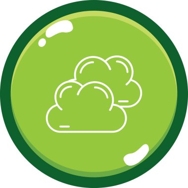 Bulut. Web simgesi basit tasarım