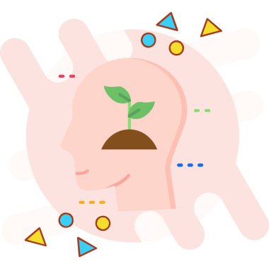 Beyin yaratıcı konsept vektör çizimi