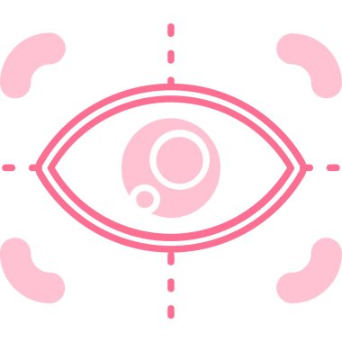 Göz simgesi vektör illüstrasyonu