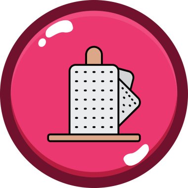 Dikiş düğmesinin vektör illüstrasyonu