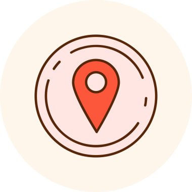 konum haritası simgesi - taslak biçimi