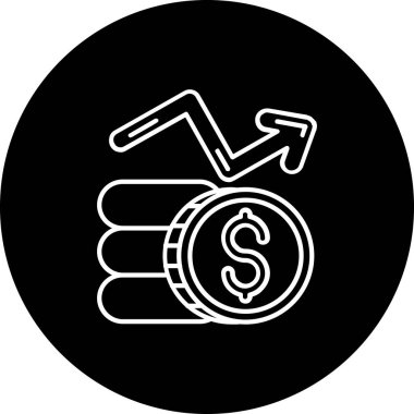 Dolar simgesi vektör illüstrasyonu