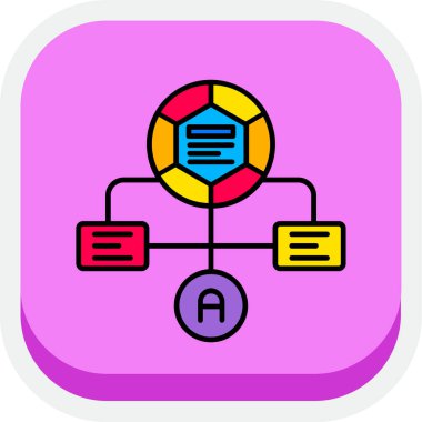 Modern bir simgenin vektör illüstrasyonu