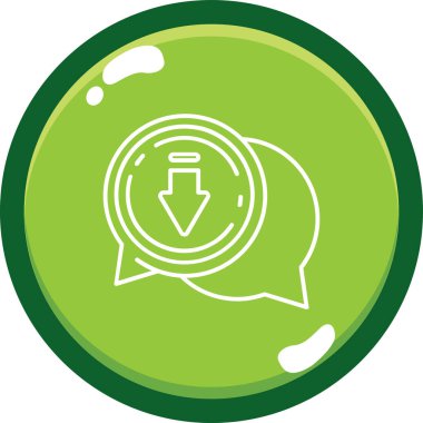 Sohbet balonu simgesinin vektör çizim