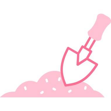 kürek simgesi vektör illüstrasyonu