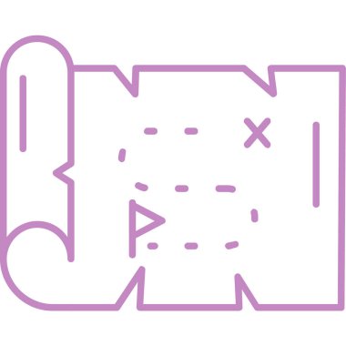 bayrak haritası konum simgesi ana hat biçiminde