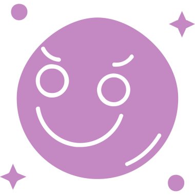 Yüz. Web simgesi basit illüstrasyon