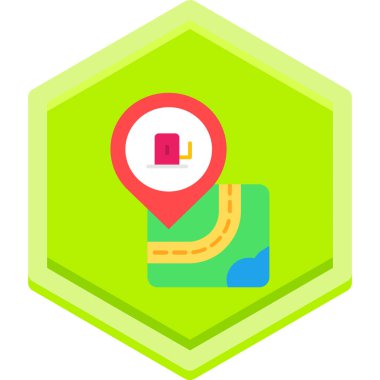 Konum pin vektör simgesi