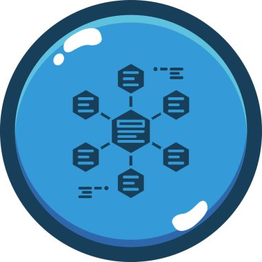 ağ veri simgesi vektör illüstrasyonu