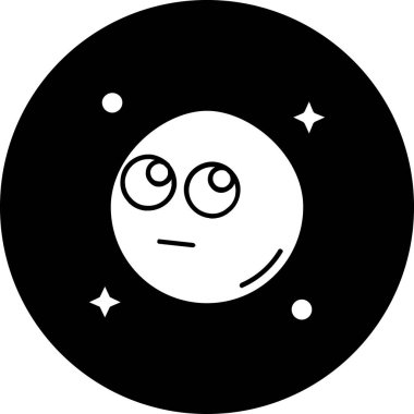 Astronomi simgesi, vektör illüstrasyonu