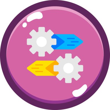 Modern bir simgenin vektör illüstrasyonu