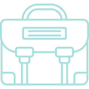 Çanta. Web simgesi basit illüstrasyon