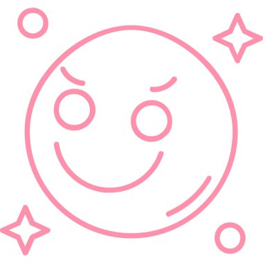 gülen yüz simgesi, vektör illüstrasyonu