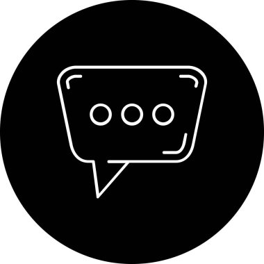 Konuşma simgesi, vektör illüstrasyonu