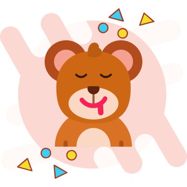 Kalpli şirin küçük aslan.