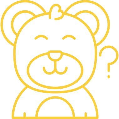 Hayvan kafası renk çizgisi simgesi. Hayvan işareti. Beyaz renkte izole edilmiş vektör çizimi.