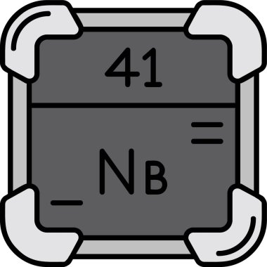 periyodik elementlerin vektör simgesi tasarımı
