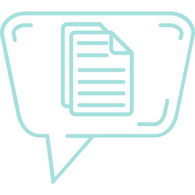 Sohbet mesajı vektör illüstrasyonu