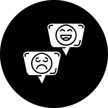 Konuşma baloncuğu simgesinin vektör çizimi