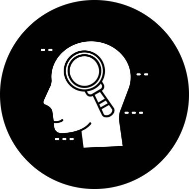 beyin ikonu vektör illüstrasyonu