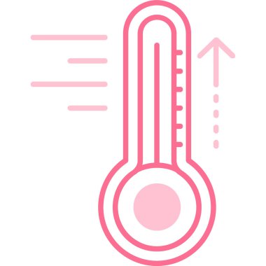 termometre simgesi vektör illüstrasyonu