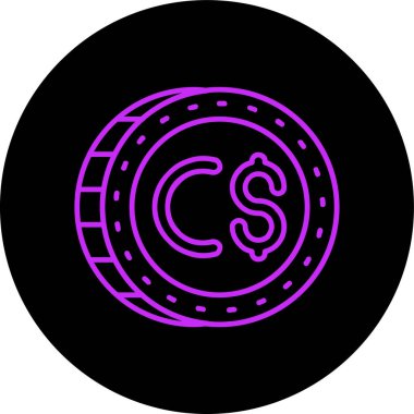 Dolar simgesi vektör illüstrasyonu