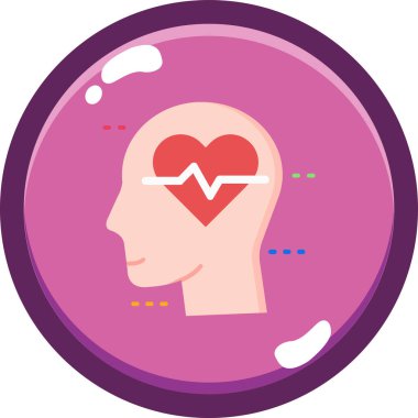 kalp simgesi, vektör illüstrasyonu