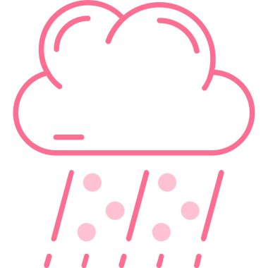 yağmur ikonu vektör illüstrasyonu