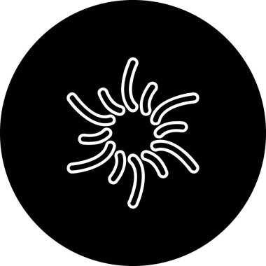 Virüs ikonu vektör illüstrasyonu