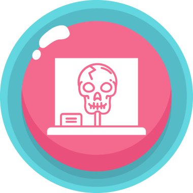 ölüm simgesi, vektör illüstrasyonu