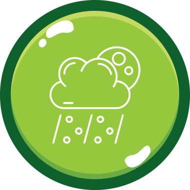 Bulut. Web simgesi basit illüstrasyon