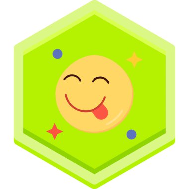 Moda tarzında izole edilmiş tebessüm simgesi