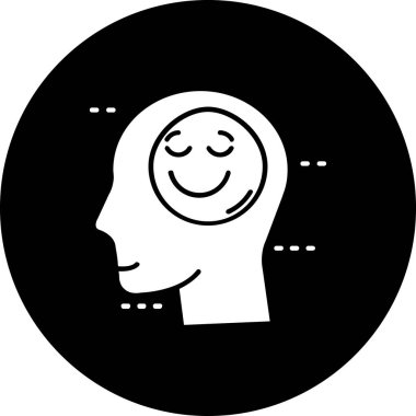 mutlu bir adam simge vektör çizim