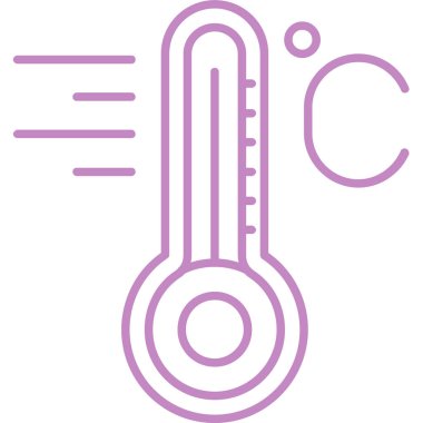 Termometre. Web simgesi basit tasarım