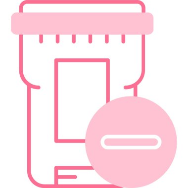 İlaç. Web simgesi basit illüstrasyon