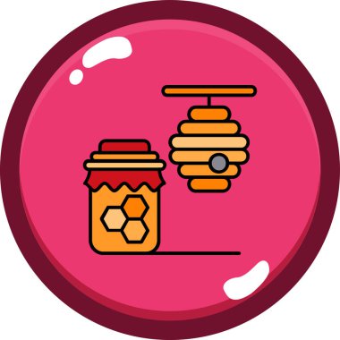 Tatlım. Web simgesi basit illüstrasyon