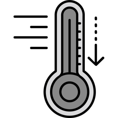 Sıcaklık ölçer. Web simgesi tasarımı vektör illüstrasyonu