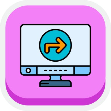 ok vektörü simgesi modern satır tasarımı