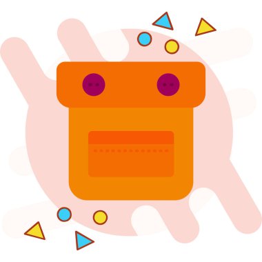 canavar simgesi vektör illüstrasyonu