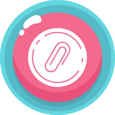 Çember simgesinin izole edilmiş tek bir simgesinin vektör çizimi