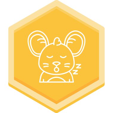 uyku modern ikon vektör illüstrasyonu