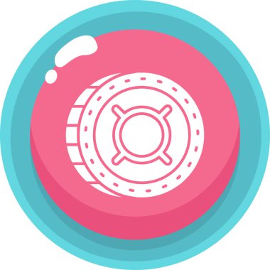 Pusula. Web simgesi basit illüstrasyon