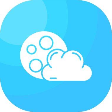 Bulut hesaplama simgesi doldurulmuş ana hatlar biçiminde