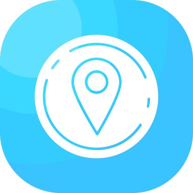 harita konumu ikon vektör illüstrasyonu