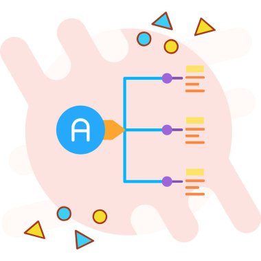 Bir beynin arka planının vektör çizimi
