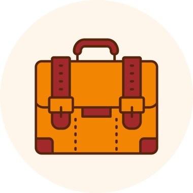 evrak çantası ikonu vektör illüstrasyonu