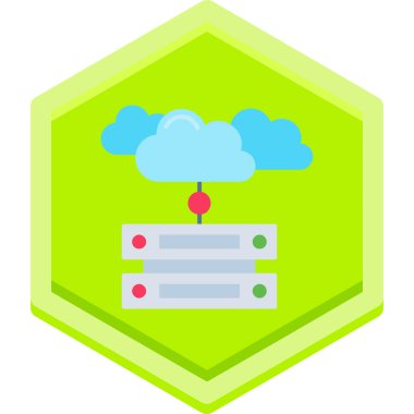 bulut hesaplama vektörü simgesi