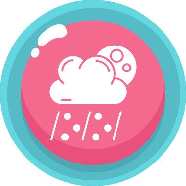 Bulut. Web simgesi basit illüstrasyon